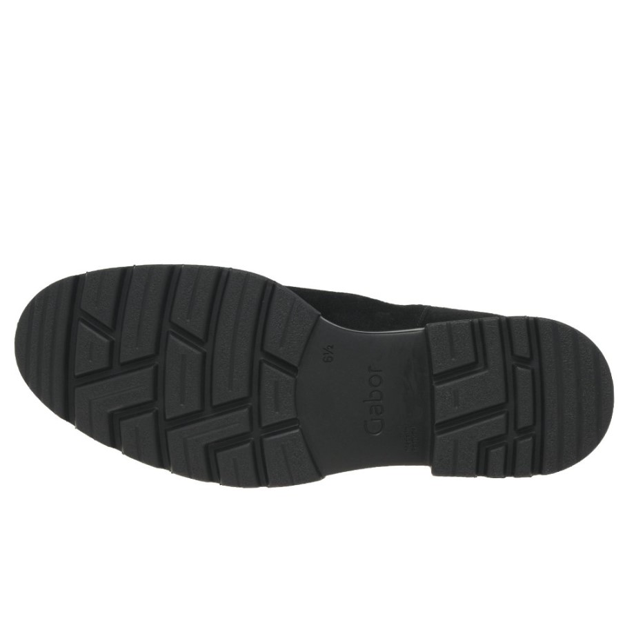 Babel Bottines Chelsea Femme Daim Noir Gabor