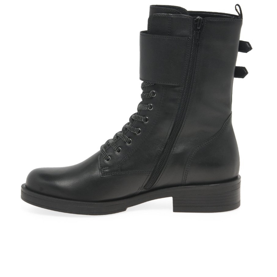 Bottes Motardes Femme Hind Noir Gabor