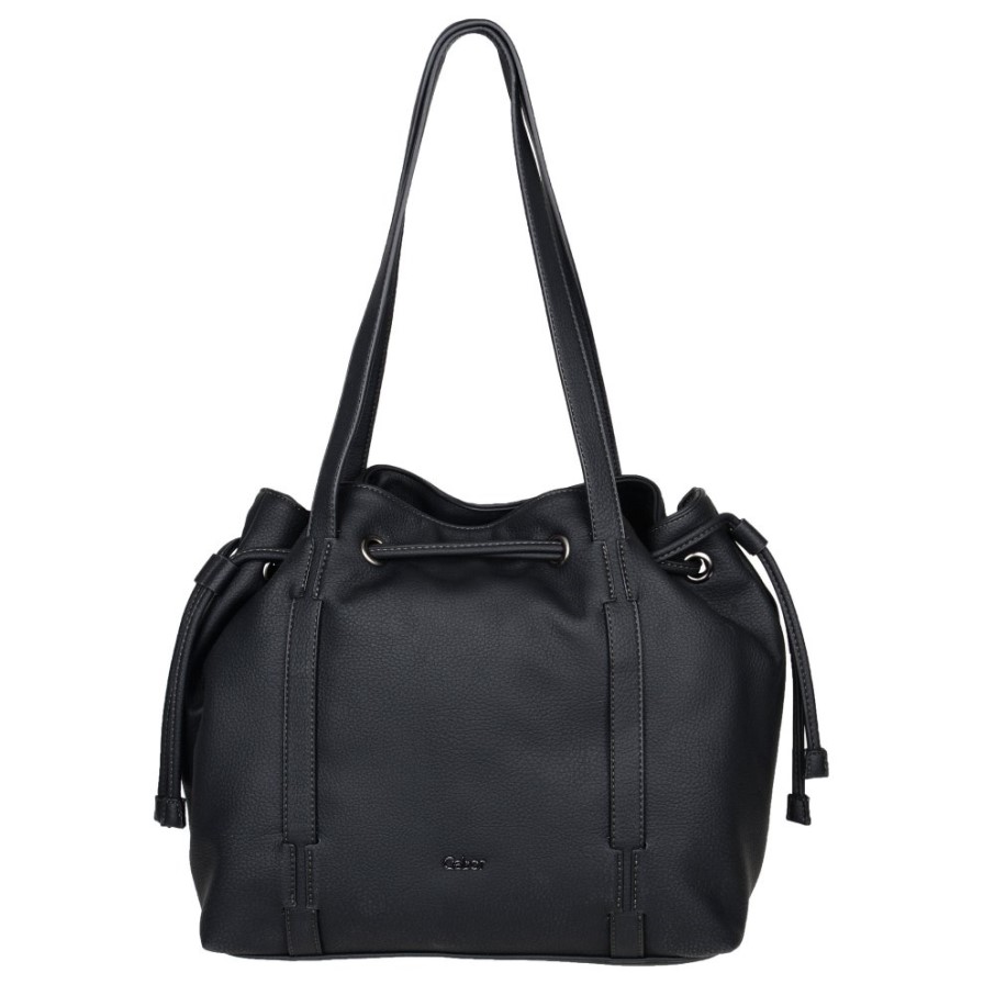 Sac à Bandoulière Femme Gabor Malu Imprimé Noir Avec Cordon De Serrage