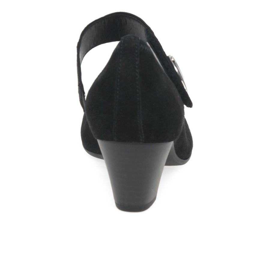 Escarpins Mary Jane Femme Gabor Nola En Daim Noir