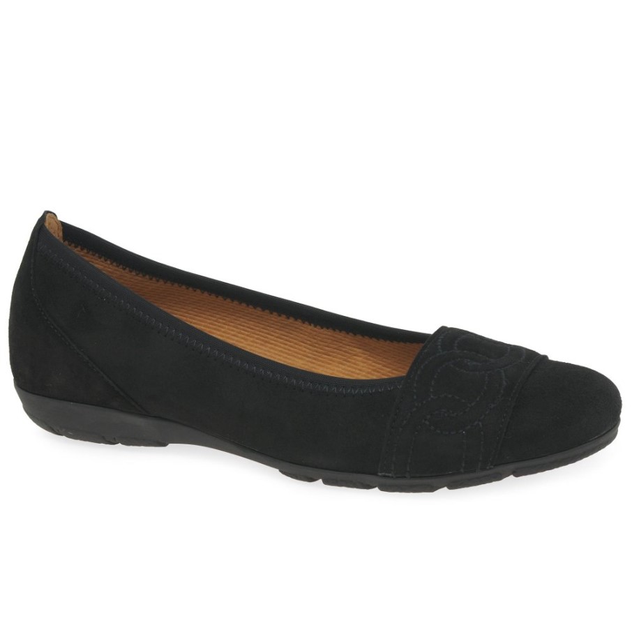 Ressemblance Daim Noir Dames Chaussures Gabor