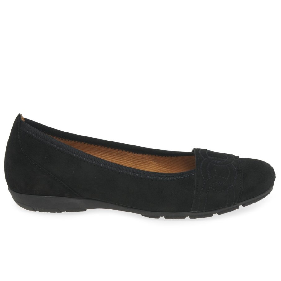 Ressemblance Daim Noir Dames Chaussures Gabor