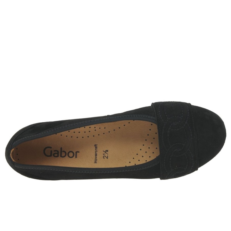 Ressemblance Daim Noir Dames Chaussures Gabor