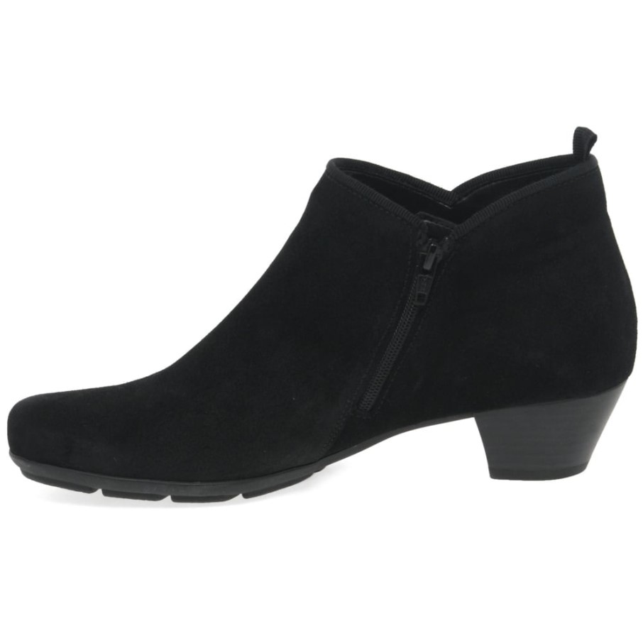 Bottines Femme Trudy En Daim Noir Gabor