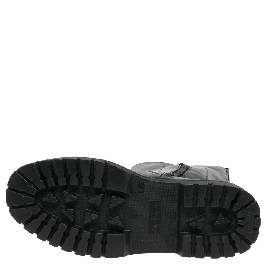 Bottes Mi-mollet Gabor Gaby Point Noir/blanc Pour Femme