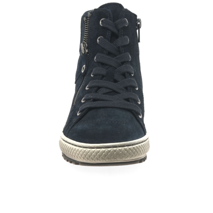 Bulner Bottines Décontractées Pour Femmes En Daim Marine Gabor