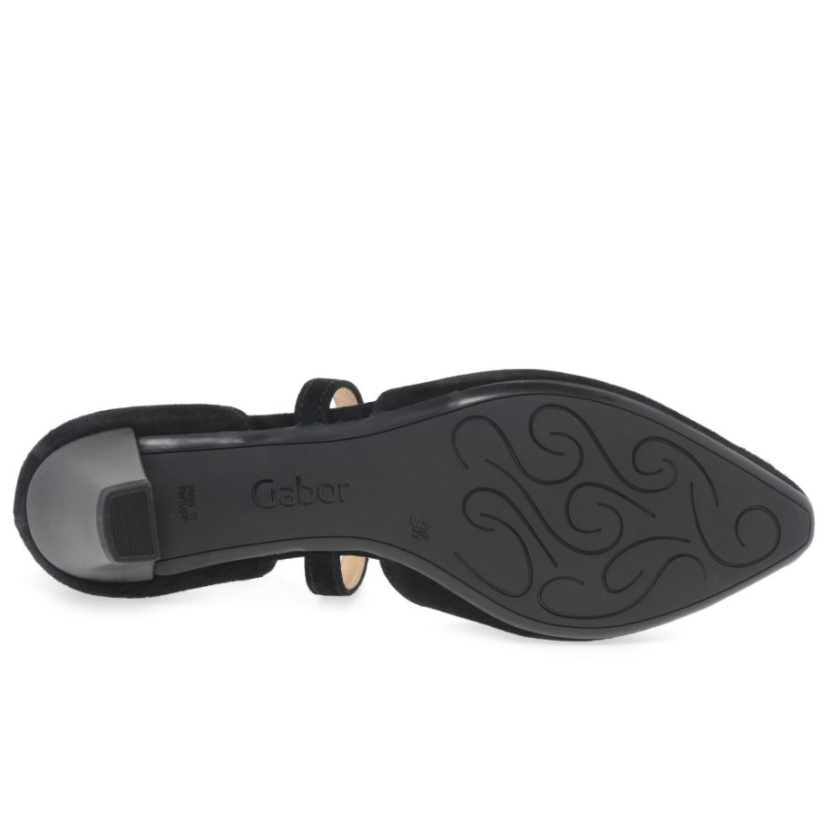 Callow Escarpins Modernes à Brides Croisées Pour Femmes Gabor Daim Noir