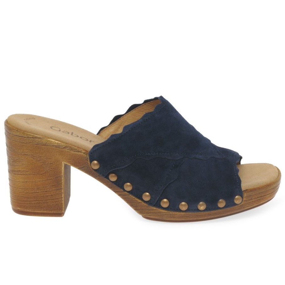 Sandales Femme Carmen Daim Marine Gabor