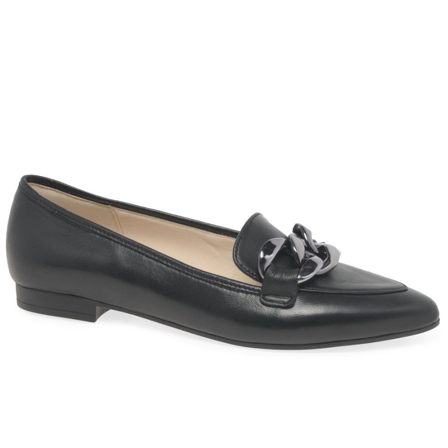 Carol Dames Chaussures En Cuir Noir Gabor