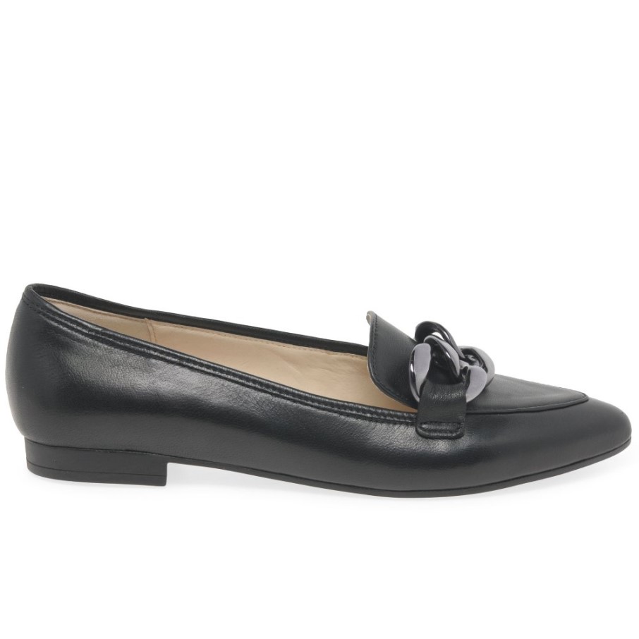 Carol Dames Chaussures En Cuir Noir Gabor