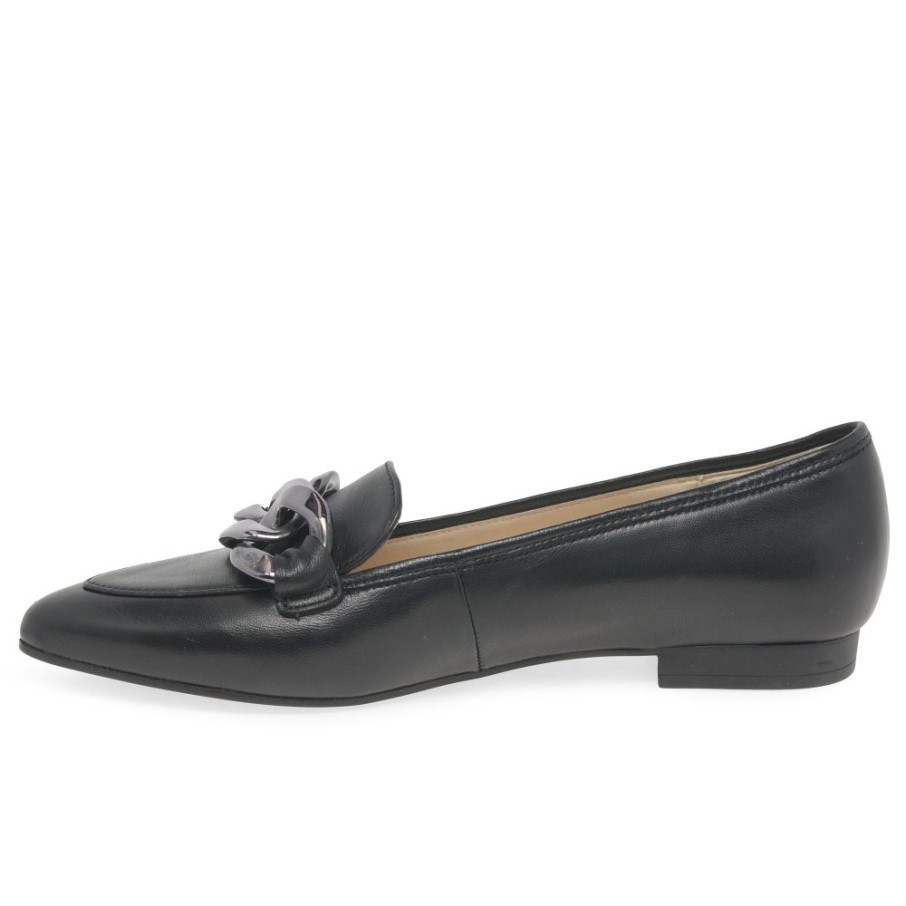 Carol Dames Chaussures En Cuir Noir Gabor