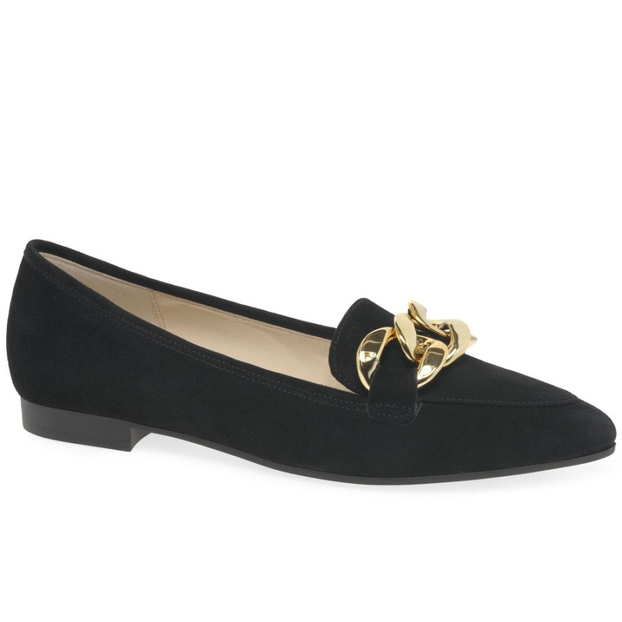 Carol Dames Chaussures Gabor Daim Noir
