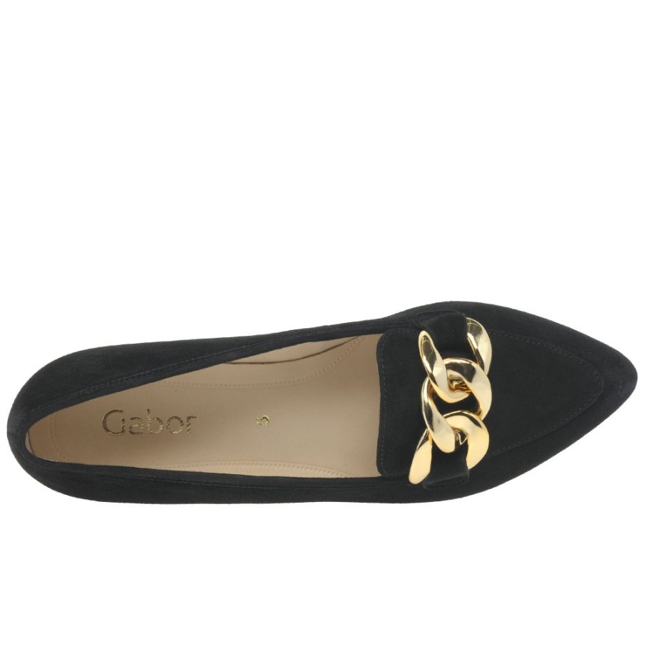 Carol Dames Chaussures Gabor Daim Noir