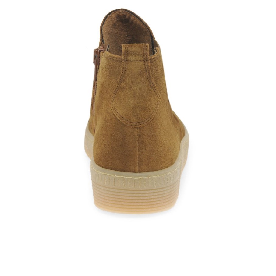 Daim Cognac Gabor Lance Bottines Femme Special