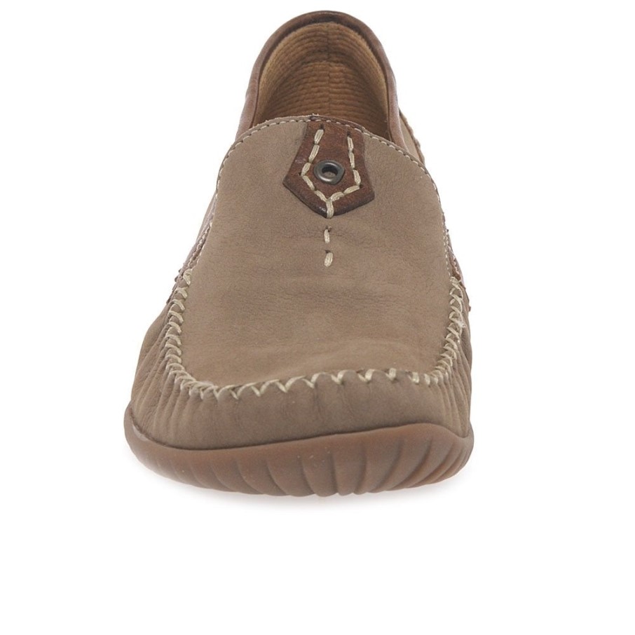 Corda Nubuck/tan California Sporty Mocassins Femmes Gabor