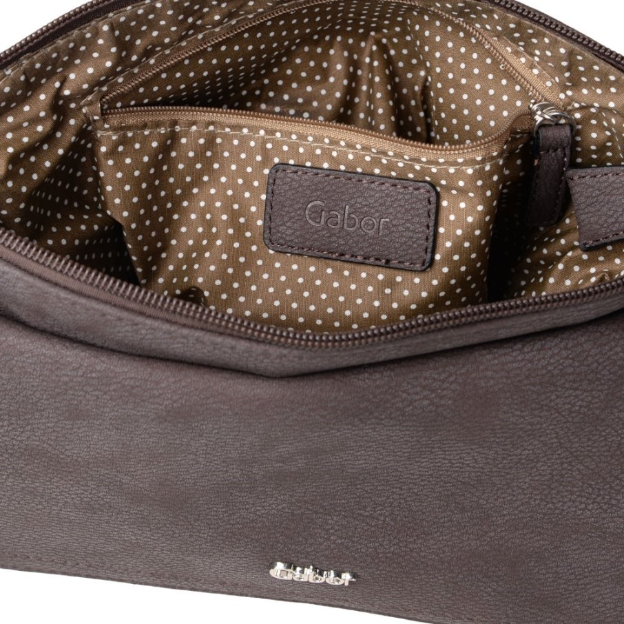 Dina Sac à Main Messenger Femme Gabor Marron Foncé