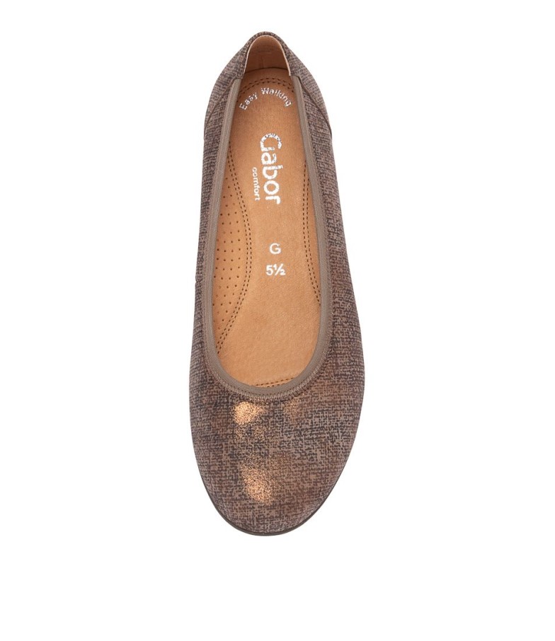 Ellie Ballerines En Tissu Mohair Gabor
