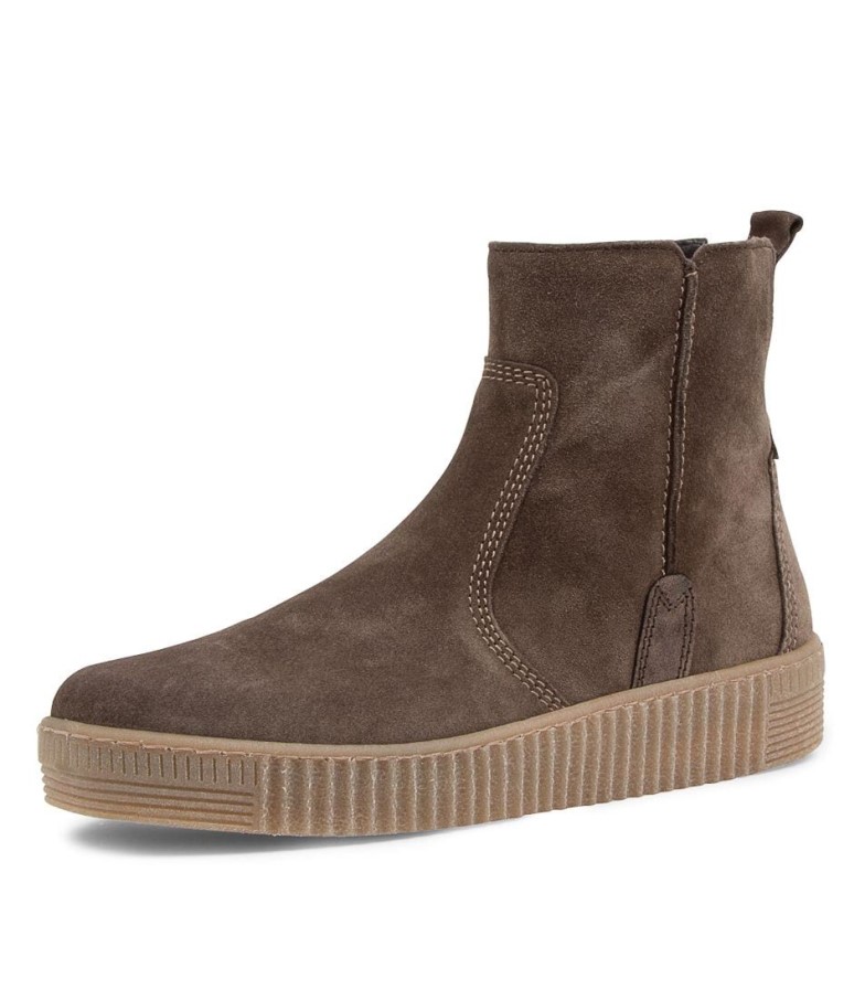 Gabor Abarcy Bottines En Daim Tartufo