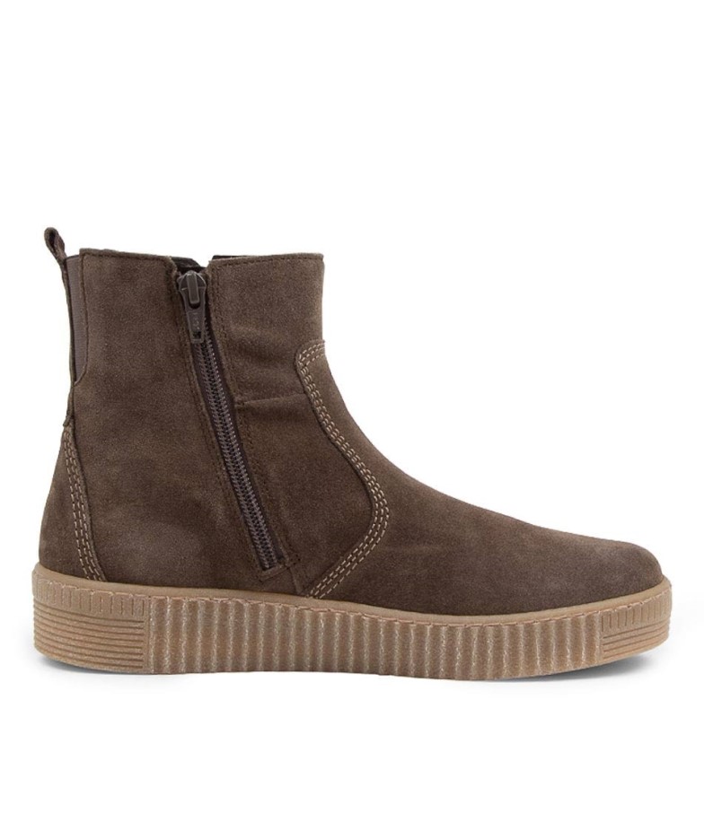 Gabor Abarcy Bottines En Daim Tartufo