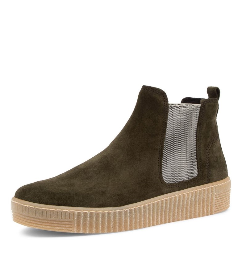 Gabor Angels Bottines En Daim Bouteille