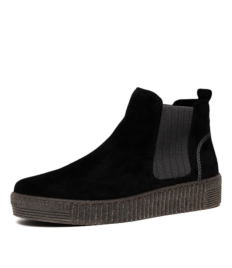 Gabor Angels Daim Gris Schwarz