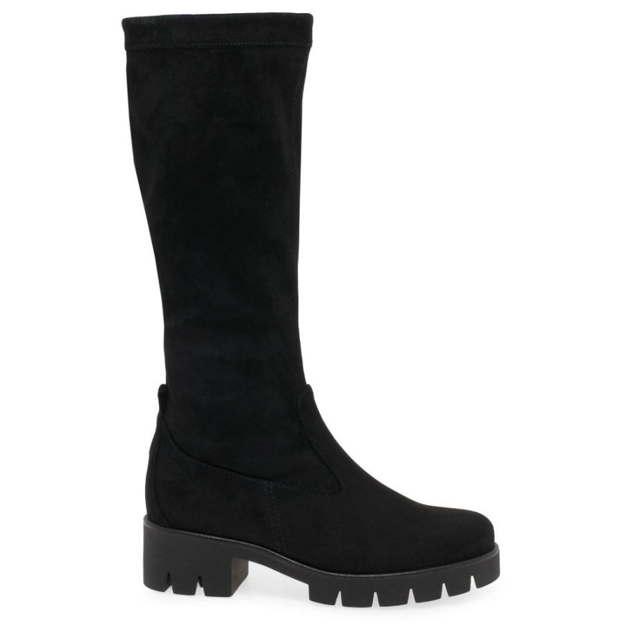 Gabor Noir Baku Bottes Longues Dames