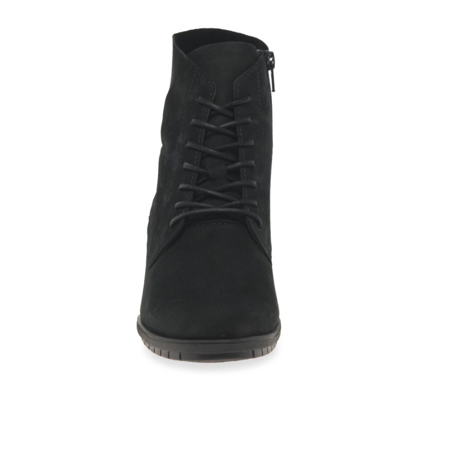 Gabor Bottines Femme Optimales En Nubuck Noir