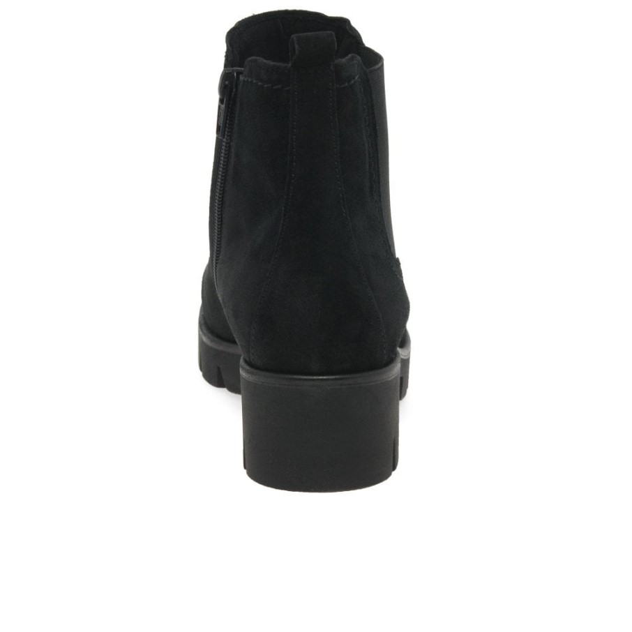 Gabor Bottes Chelsea En Daim Bodo En Daim Noir Pour Femmes