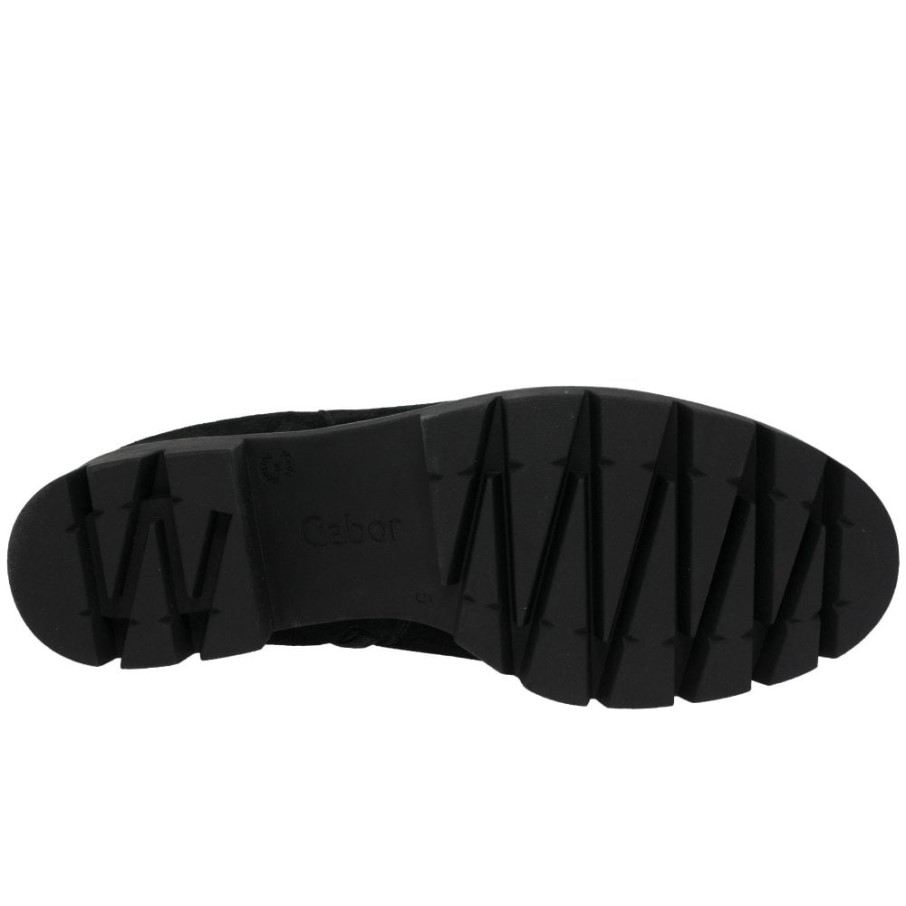 Gabor Bottes Chelsea En Daim Bodo En Daim Noir Pour Femmes