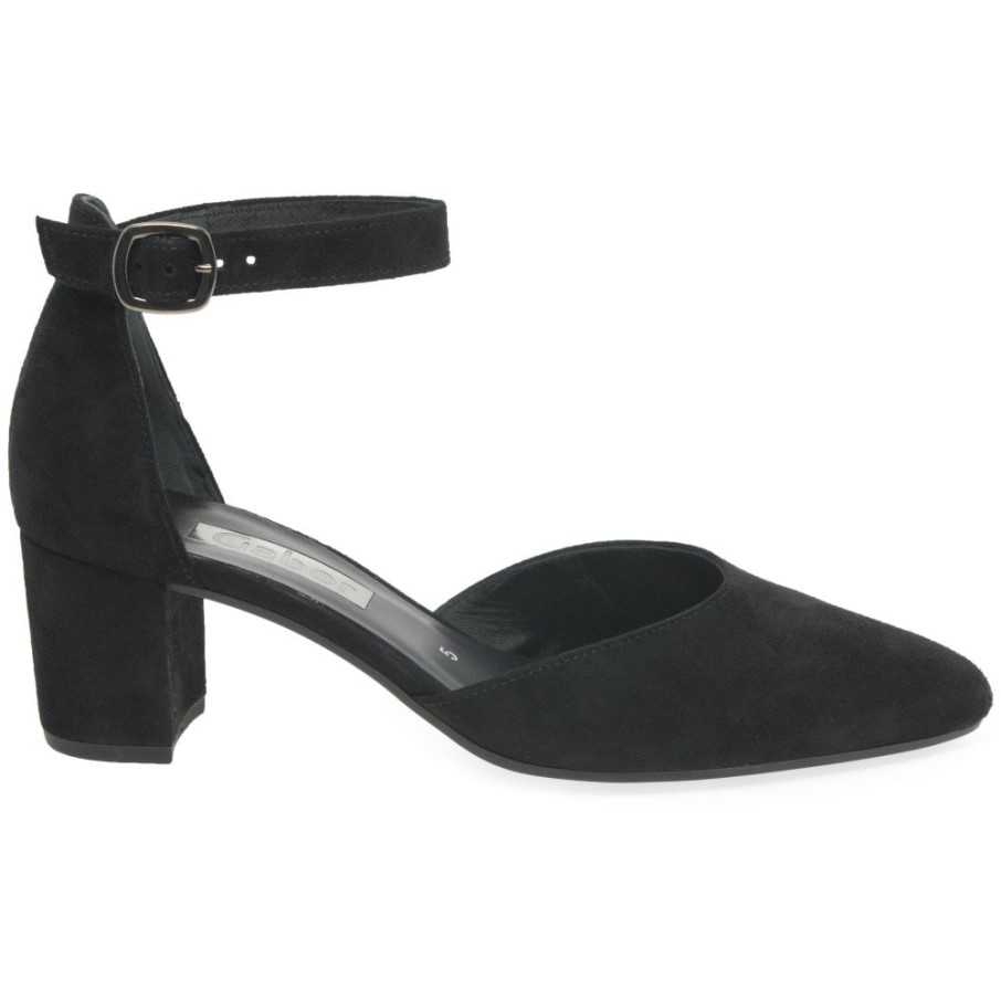 Gabor Escarpins Gala En Daim Noir Pour Femme