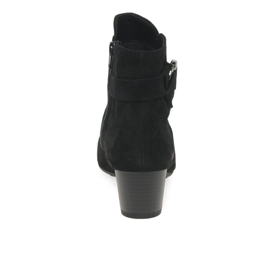 Gabor Bottines Femme Chanvre Daim Noir