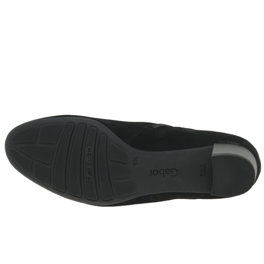 Gabor Bottines Femme Chanvre Daim Noir