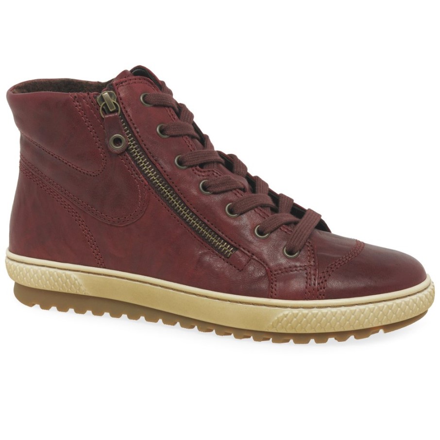 Gabor Bulner Bottines Casual Femme Rouge Foncé