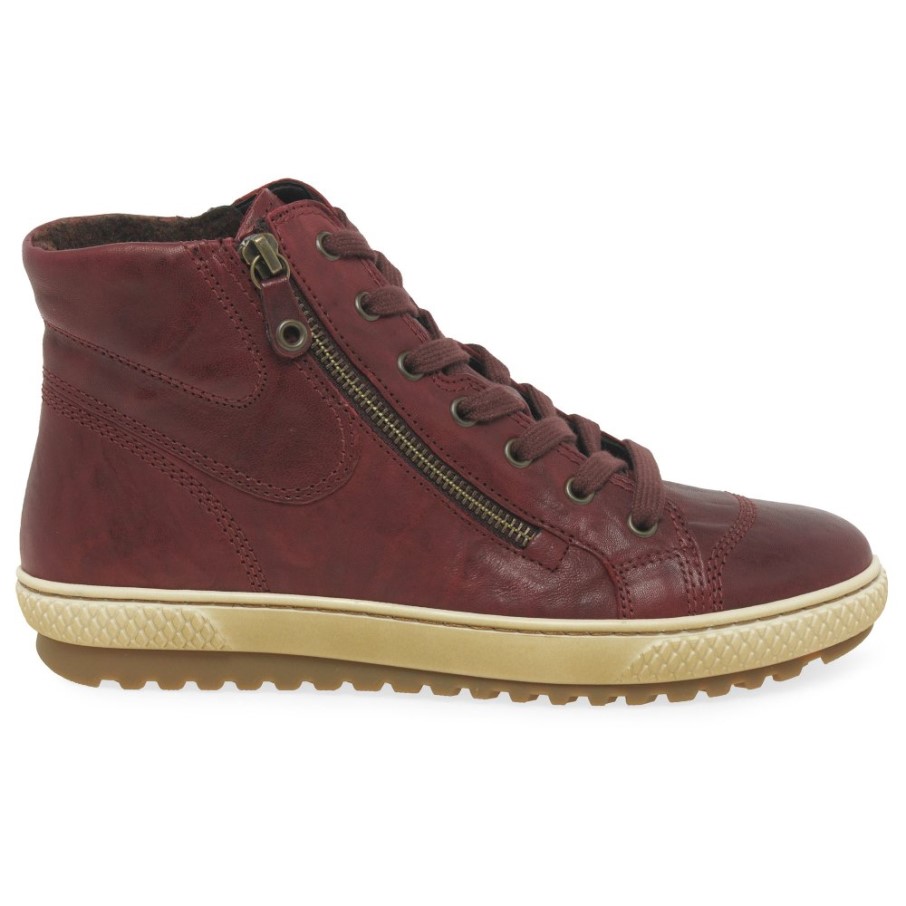 Gabor Bulner Bottines Casual Femme Rouge Foncé