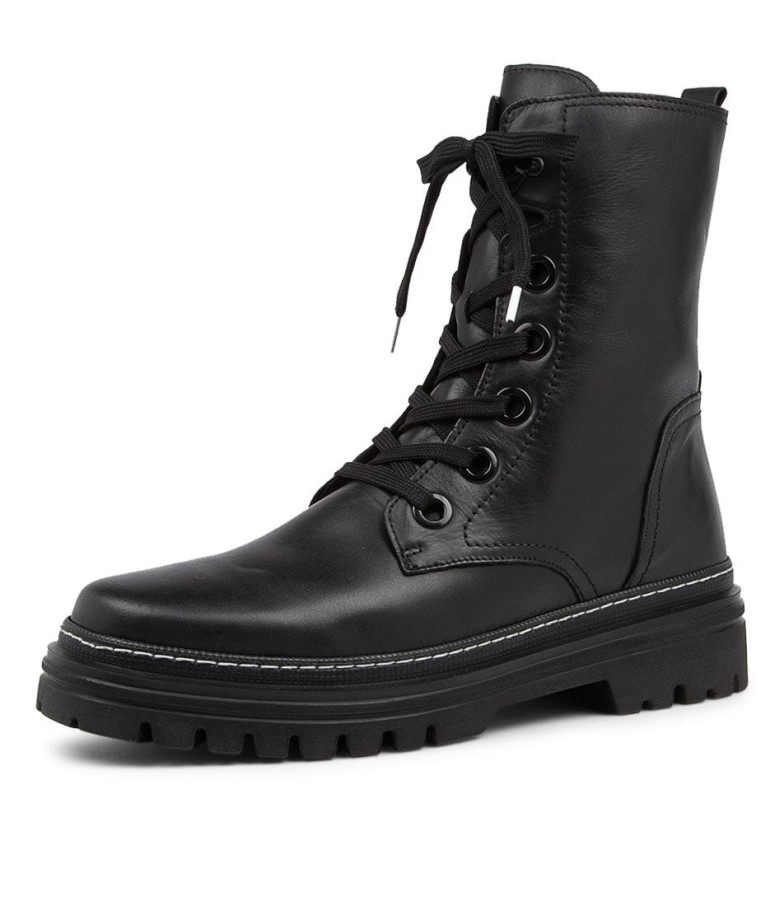 Bottines Gabor Dog En Cuir Noir