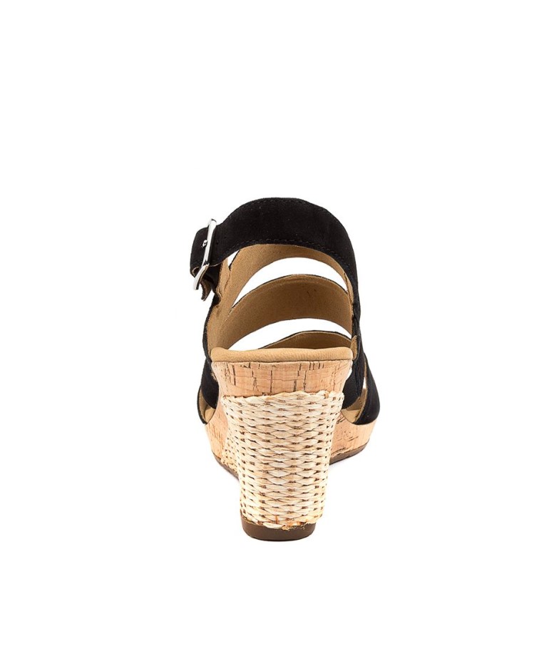 Gabor Coquelicot Daim Noir