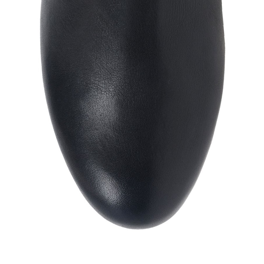 Bottes Larges En Cuir Gabor Rachel Minuit