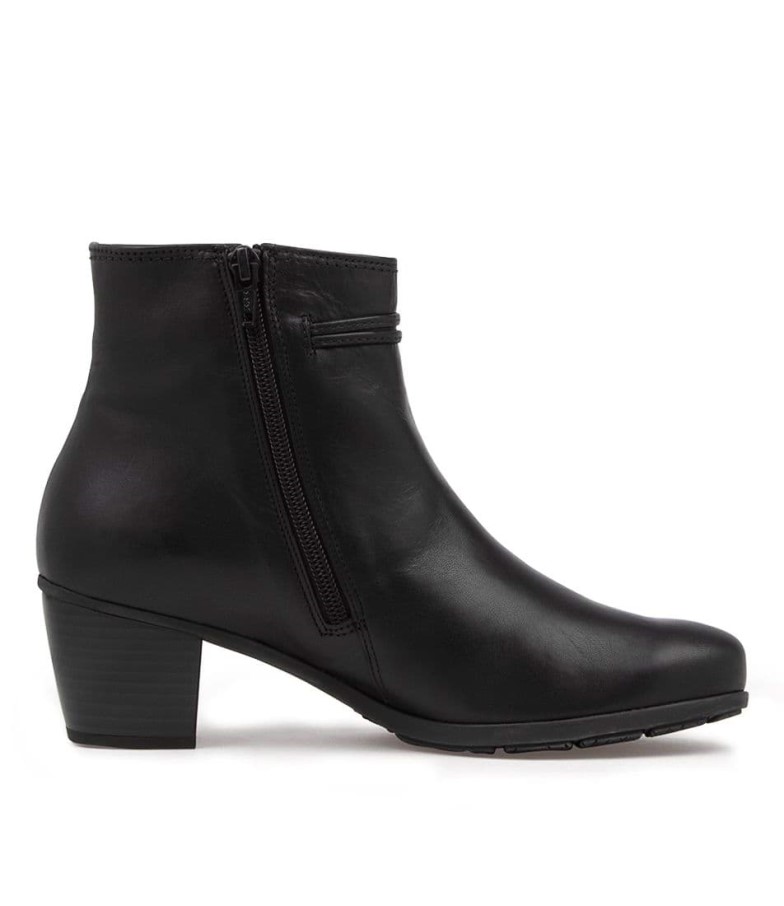 Bottines En Cuir Rena Schwarz Gabor