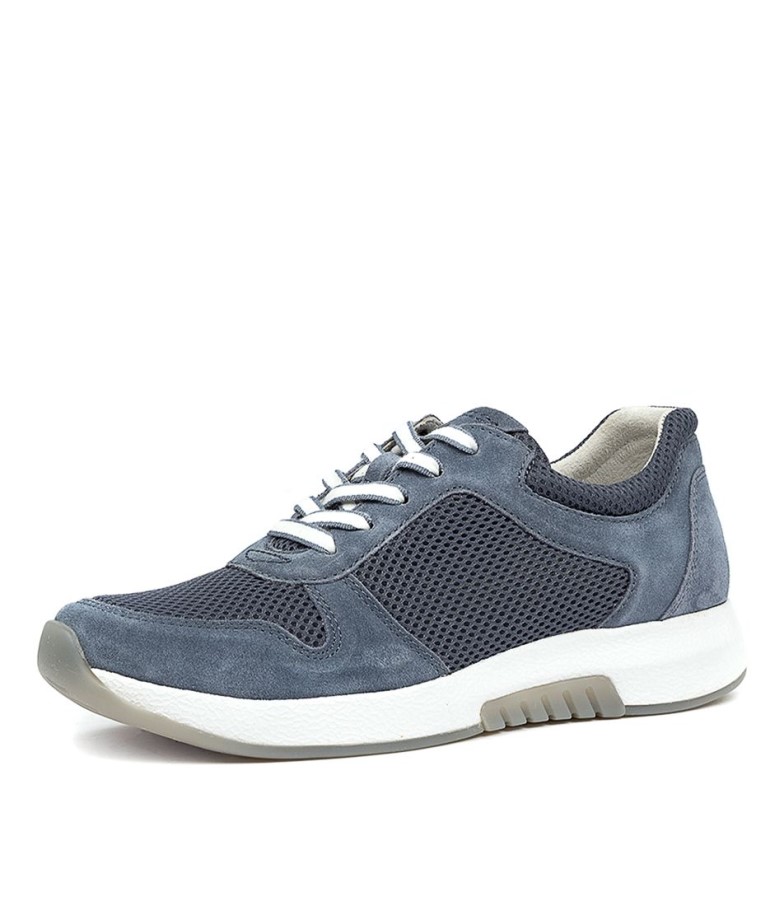 Gabor Westlyn Bleu Résille-daim