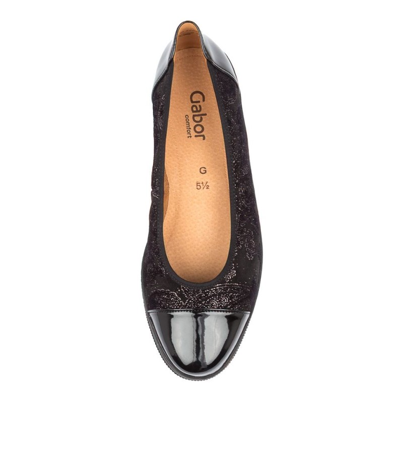 Gabor Yvonne Schwarz Cuir