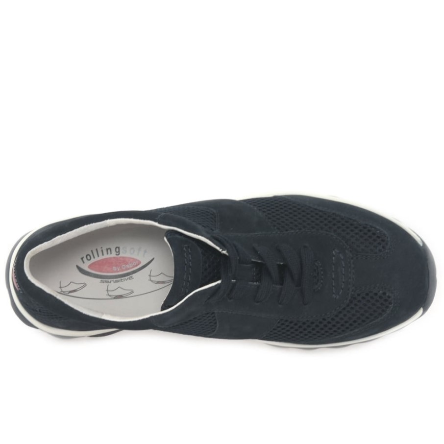 Helen Baskets De Sport Pour Femmes Gabor Nightblue Nubuck