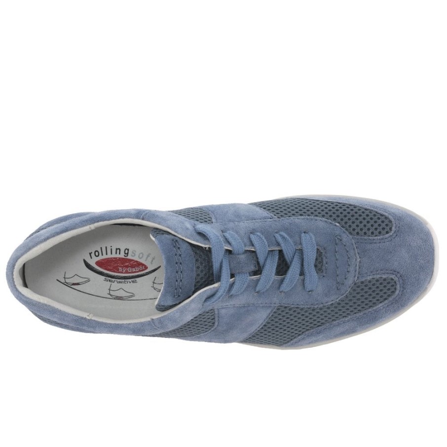 Helen Baskets De Sport Femme Nautic Daim/mesh Gabor