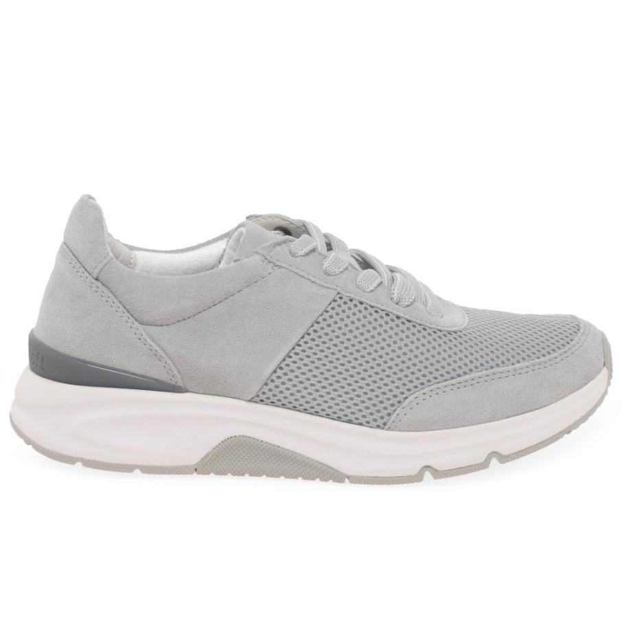 Baskets Femme Gabor Aloe Daim Gris Clair