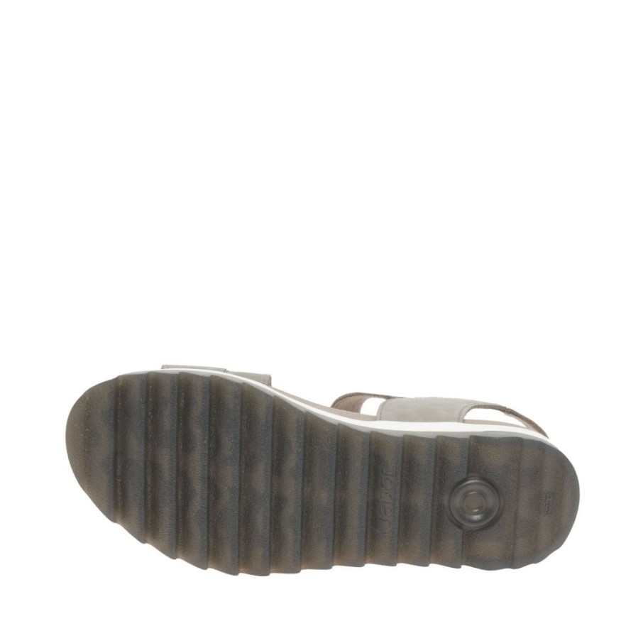 Nubuck Lin Gabor Verity Sandales à Talons Bas à Lanières Pour Femmes