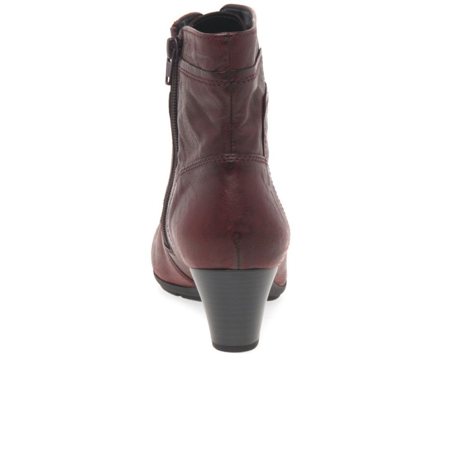 Bottines Femme National Gabor Rouge Foncé