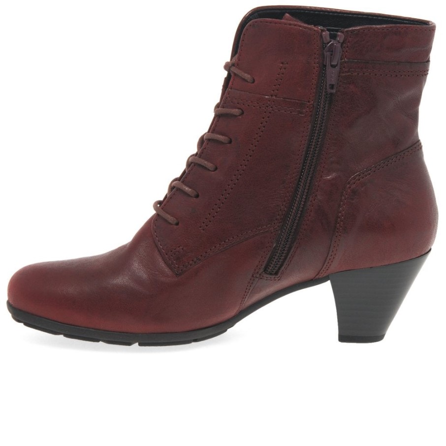 Bottines Femme National Gabor Rouge Foncé
