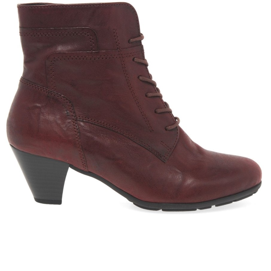 Bottines Femme National Gabor Rouge Foncé