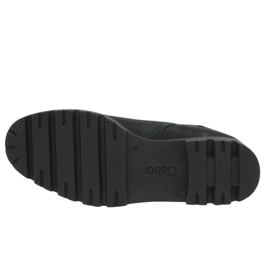 Bottines Chelsea Femme Newport Gabor Daim Gris Foncé