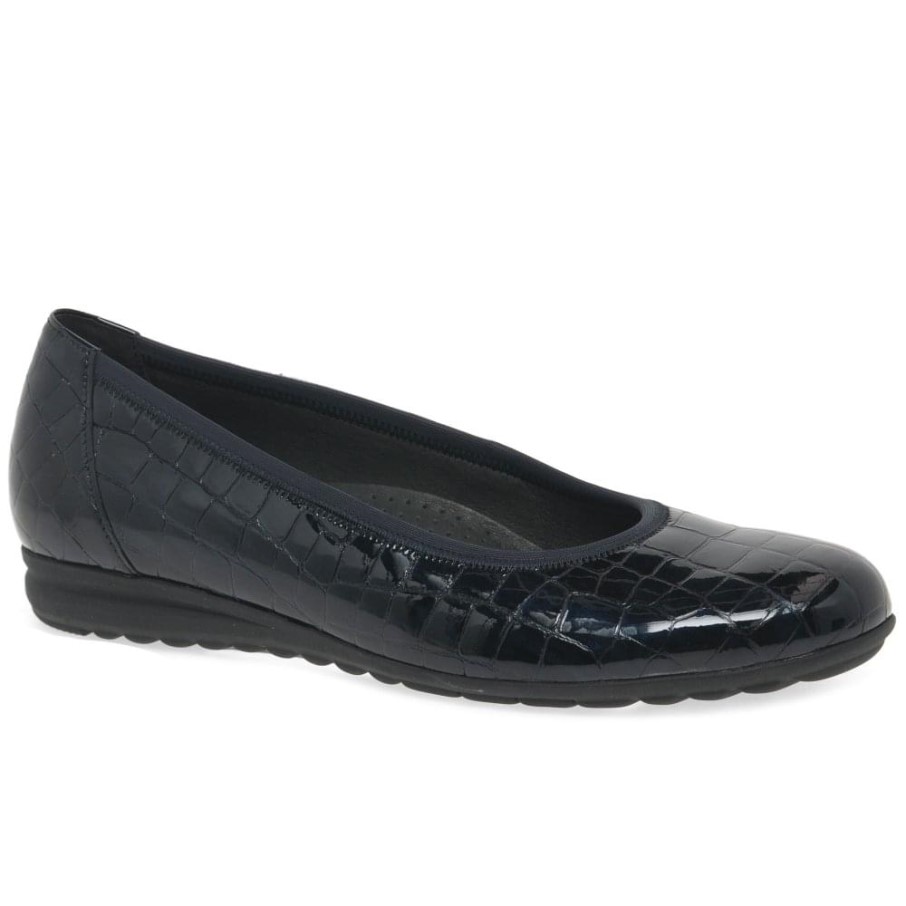 Ocean Croc Patent Gabor Splash - Ballerines Décontractées Pour Femme