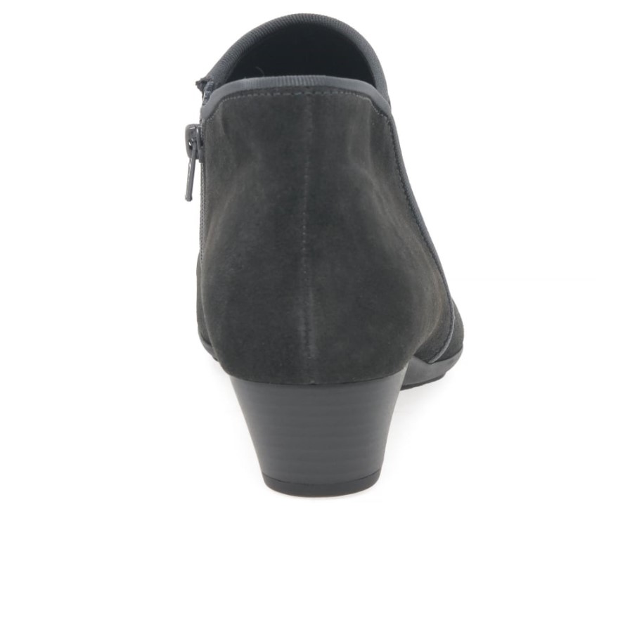 Bottines Gabor Trudy En Daim Poivre Pour Femme